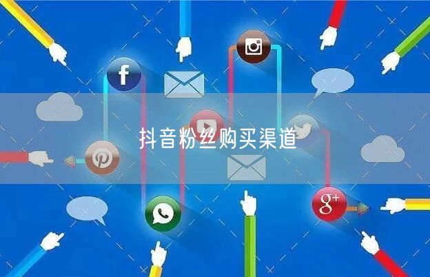 抖音粉丝购买渠道