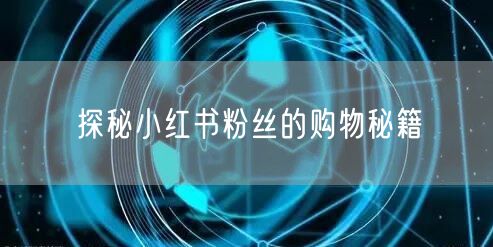 探秘小红书粉丝的购物秘籍