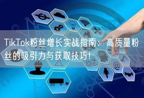 TikTok粉丝增长实战指南：高质量粉丝的吸引力与获取技巧！