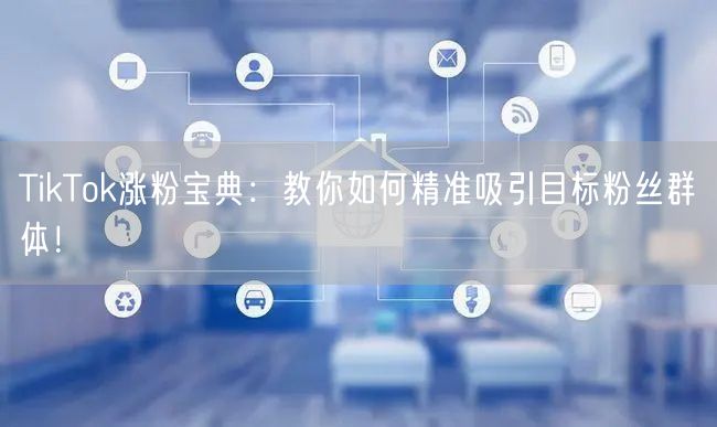 TikTok涨粉宝典：教你如何精准吸引目标粉丝群体！