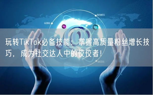 玩转TikTok必备技能：掌握高质量粉丝增长技巧，成为社交达人中的佼佼者！