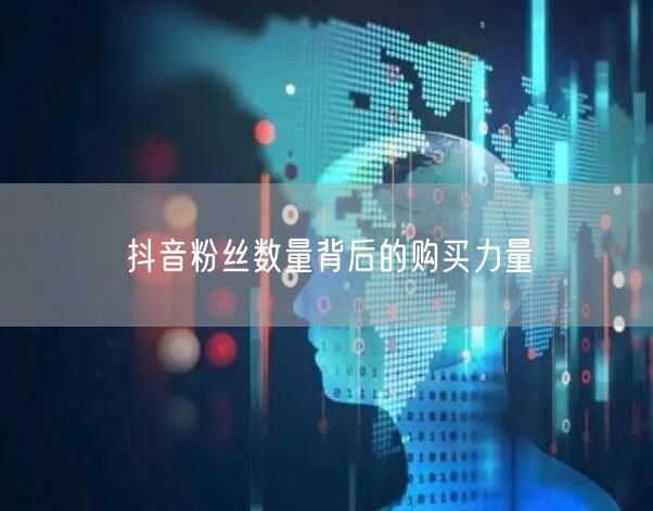抖音粉丝数量背后的购买力量