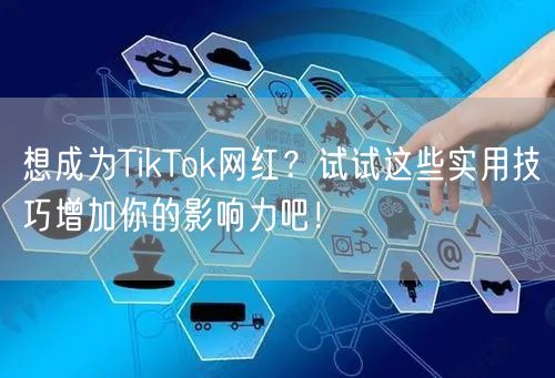 想成为TikTok网红？试试这些实用技巧增加你的影响力吧！