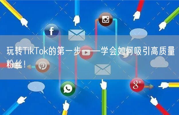 玩转TikTok的第一步——学会如何吸引高质量粉丝！