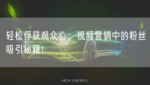 轻松俘获观众心：视频营销中的粉丝吸引秘籍！