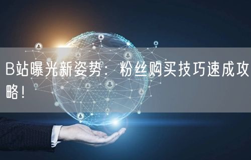 B站曝光新姿势：粉丝购买技巧速成攻略！
