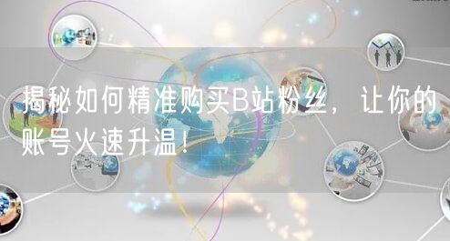揭秘如何精准购买B站粉丝，让你的账号火速升温！