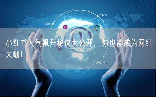 小红书人气飙升秘诀大公开,你也能成为网红大咖!