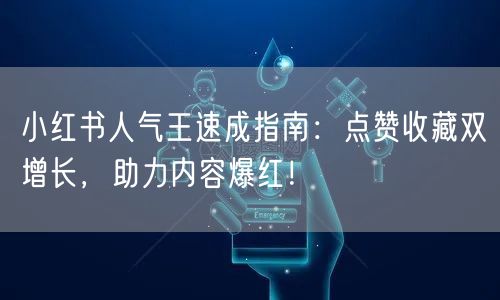 小红书人气王速成指南：点赞收藏双增长，助力内容爆红！