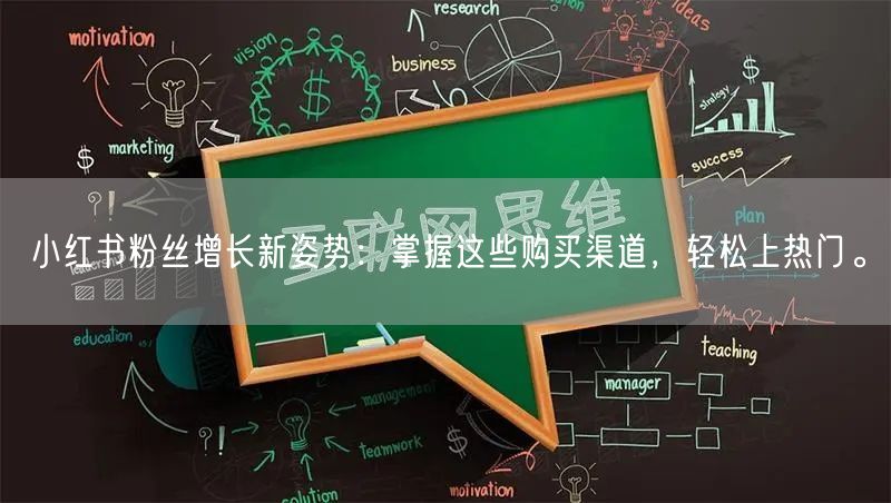 小红书粉丝增长新姿势：掌握这些购买渠道，轻松上热门。