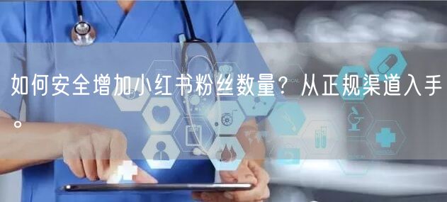 如何安全增加小红书粉丝数量？从正规渠道入手。