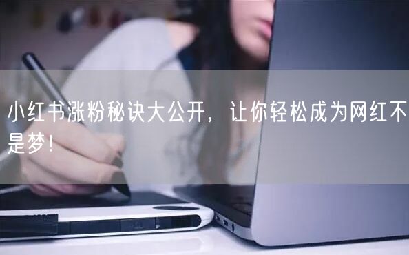 小红书涨粉秘诀大公开，让你轻松成为网红不是梦！