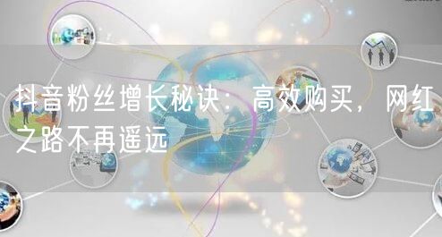 抖音粉丝增长秘诀：高效购买，网红之路不再遥远