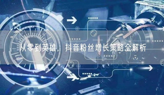 从零到英雄，抖音粉丝增长策略全解析
