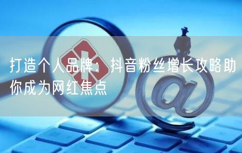 打造个人品牌：抖音粉丝增长攻略助你成为网红焦点