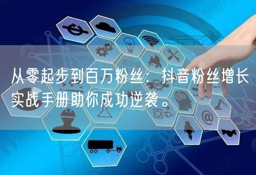 从零起步到百万粉丝：抖音粉丝增长实战手册助你成功逆袭。