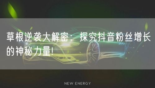 草根逆袭大解密：探究抖音粉丝增长的神秘力量!
