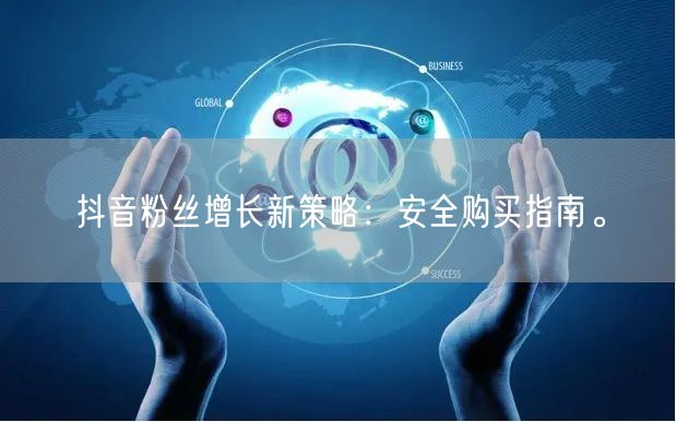 抖音粉丝增长新策略：安全购买指南。