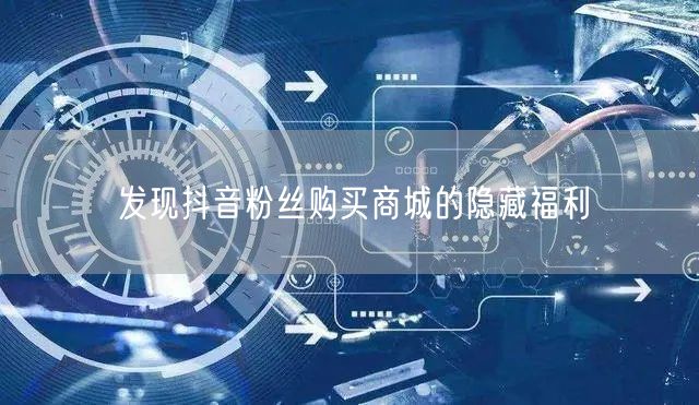 发现抖音粉丝购买商城的隐藏福利