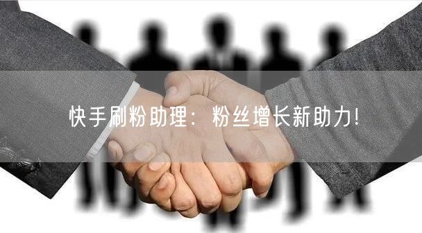 快手刷粉助理：粉丝增长新助力！