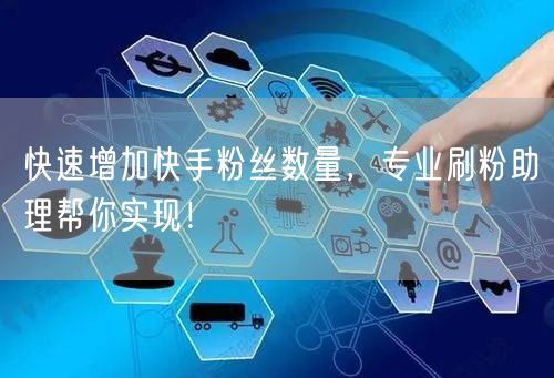 快速增加快手粉丝数量，专业刷粉助理帮你实现！