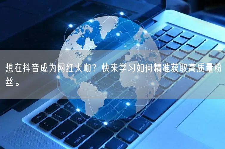 想在抖音成为网红大咖？快来学习如何精准获取高质量粉丝。