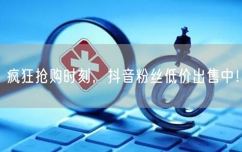 疯狂抢购时刻，抖音粉丝低价出售中！
