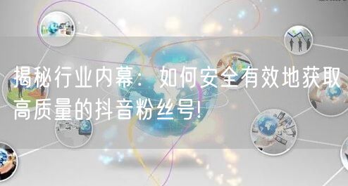 揭秘行业内幕：如何安全有效地获取高质量的抖音粉丝号!