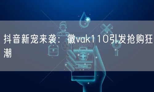 抖音新宠来袭：徽vak110引发抢购狂潮