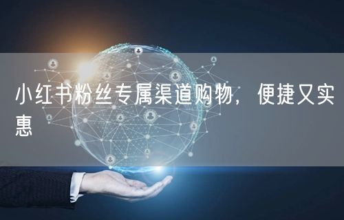 小红书粉丝专属渠道购物，便捷又实惠