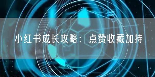 小红书成长攻略：点赞收藏加持
