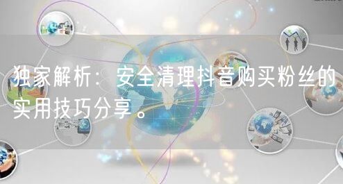 独家解析：安全清理抖音购买粉丝的实用技巧分享。