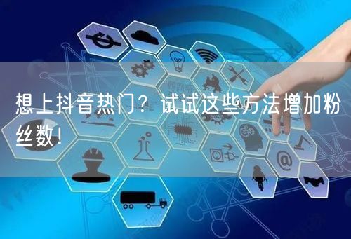想上抖音热门?试试这些方法增加粉丝数!